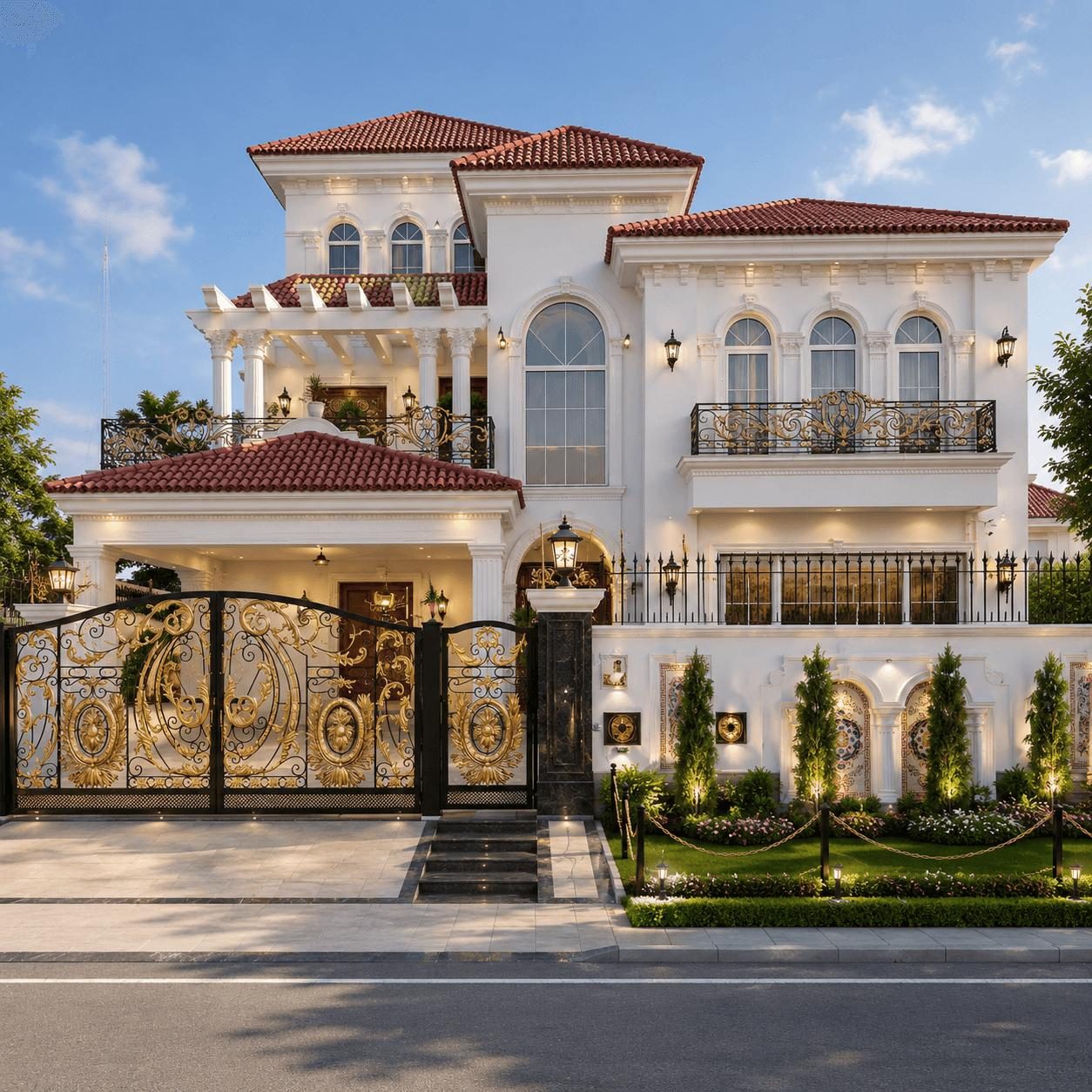 A finished premium gated residential property